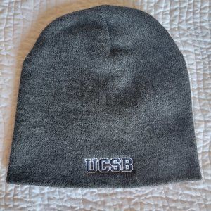 UCSB (University of California Santa Barbara) Beanie gray in color